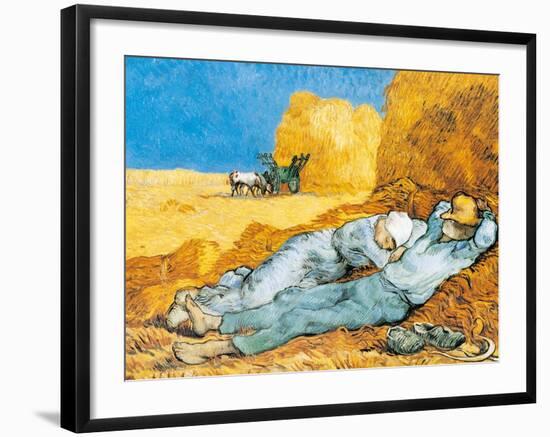 La Siesta-Vincent van Gogh-Framed Art Print