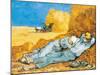 La Siesta-Vincent van Gogh-Mounted Art Print