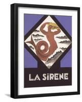 La Sirene Poster-null-Framed Art Print