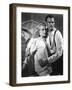 La Soif du Mal TOUCH OF EVIL by OrsonWelles with Charlton Heston and Janet Leigh, 1958 (b/w photo)-null-Framed Photo