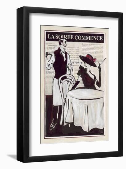 La Soiree Commence Restaurant-Rene Stein-Framed Art Print