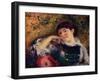 'La Songeuse', c19th century-Pierre-Auguste Renoir-Framed Giclee Print