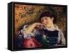 'La Songeuse', c19th century-Pierre-Auguste Renoir-Framed Stretched Canvas