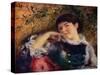 'La Songeuse', c19th century-Pierre-Auguste Renoir-Stretched Canvas