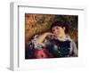 'La Songeuse', c19th century-Pierre-Auguste Renoir-Framed Giclee Print