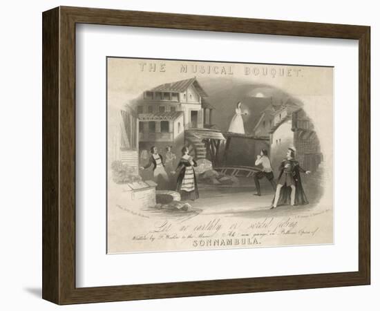 'La Sonnambula'-null-Framed Art Print