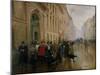 La sortie du Conservatoire, au faubourg Poissonnière-Jean Béraud-Mounted Giclee Print