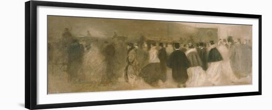 La Sortie Du Theatre-Eugene Carriere-Framed Giclee Print