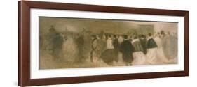 La Sortie Du Theatre-Eugene Carriere-Framed Giclee Print