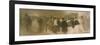 La Sortie Du Theatre-Eugene Carriere-Framed Giclee Print