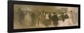 La Sortie Du Theatre-Eugene Carriere-Framed Giclee Print