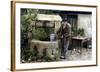 La soupe aux choux by JeanGirault with Jean Carmet, 1981 (photo)-null-Framed Photo