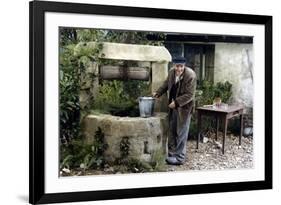 La soupe aux choux by JeanGirault with Jean Carmet, 1981 (photo)-null-Framed Photo