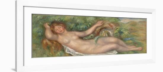 La Source (Nu Allong), C. 1902-Pierre-Auguste Renoir-Framed Giclee Print