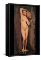 La Source; Nude with Pitcher-Jean-Auguste-Dominique Ingres-Framed Stretched Canvas