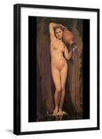 La Source; Nude with Pitcher-Jean-Auguste-Dominique Ingres-Framed Art Print