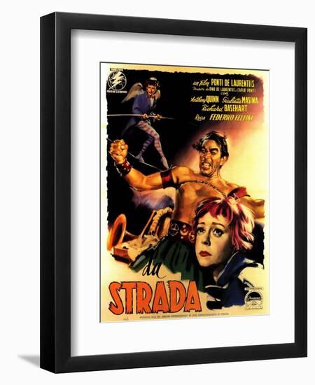 La Strada, 1954-null-Framed Giclee Print