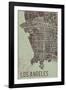 LA Street Map-Tom Frazier-Framed Giclee Print