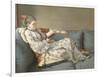 La Sultane Lisant', a Lady in Turkish Costume Reading on a Divan-Jean-Etienne Liotard-Framed Giclee Print