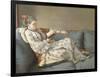 La Sultane Lisant', a Lady in Turkish Costume Reading on a Divan-Jean-Etienne Liotard-Framed Giclee Print