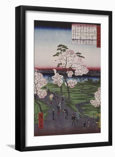 La Sumida et les cerisiers en fleurs-Ando Hiroshige-Framed Giclee Print