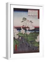La Sumida et les cerisiers en fleurs-Ando Hiroshige-Framed Giclee Print