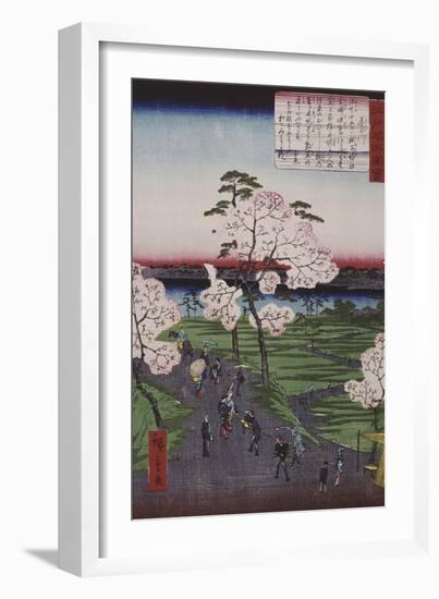 La Sumida et les cerisiers en fleurs-Ando Hiroshige-Framed Giclee Print