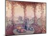 La Table sous la Tonnelle-Henri Eugene Augustin Le Sidaner-Mounted Giclee Print