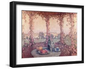 La Table sous la Tonnelle-Henri Eugene Augustin Le Sidaner-Framed Giclee Print