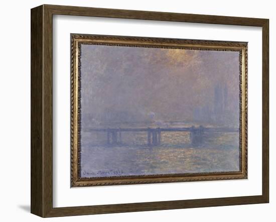 La Tamise à Charing-cross-Claude Monet-Framed Giclee Print