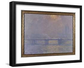 La Tamise à Charing-cross-Claude Monet-Framed Giclee Print