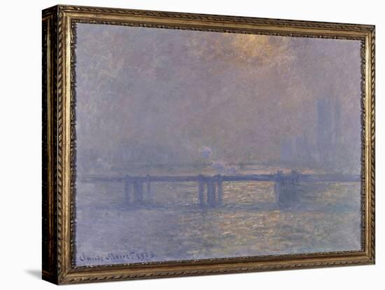 La Tamise à Charing-cross-Claude Monet-Stretched Canvas