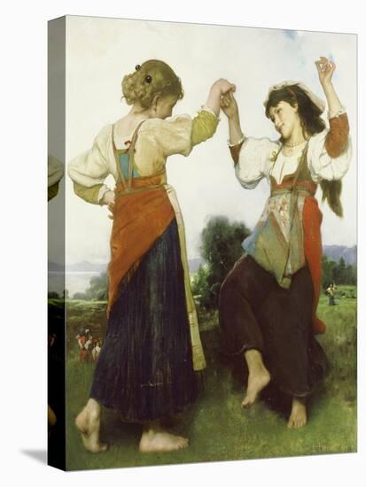 La Tarantella, 1879-Léon Jean Basile Perrault-Stretched Canvas