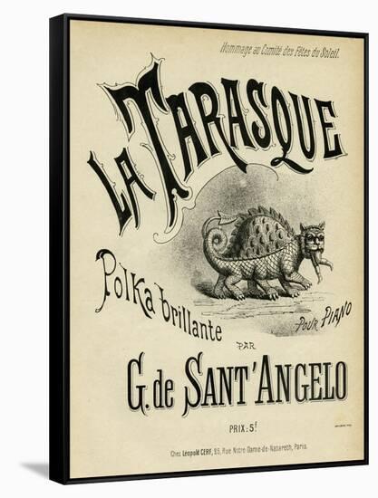 La Tarasque Polka-null-Framed Stretched Canvas