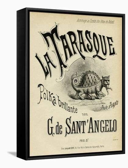 La Tarasque Polka-null-Framed Stretched Canvas