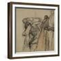 La Tasse de chocolat, après le bain-Edgar Degas-Framed Giclee Print