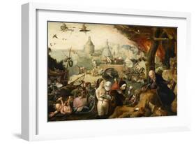 La tentation de saint Antoine-Pieter Huys-Framed Giclee Print