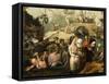 La tentation de saint Antoine-Pieter Huys-Framed Stretched Canvas