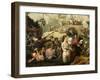 La tentation de saint Antoine-Pieter Huys-Framed Giclee Print