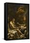 La tentation de Saint Antoine-Alessandro Magnasco-Framed Stretched Canvas