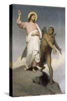 La tentation du Christ-Ary Scheffer-Stretched Canvas