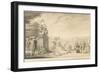 La terrasse du château de Chantilly-Jacques Rigaud-Framed Giclee Print