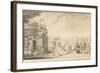 La terrasse du château de Chantilly-Jacques Rigaud-Framed Giclee Print