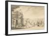 La terrasse du château de Chantilly-Jacques Rigaud-Framed Giclee Print