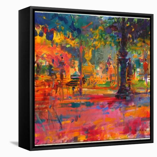 La Terrasse Du Jardin-Peter Graham-Framed Stretched Canvas