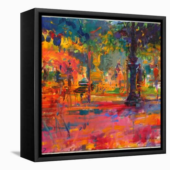 La Terrasse Du Jardin-Peter Graham-Framed Stretched Canvas