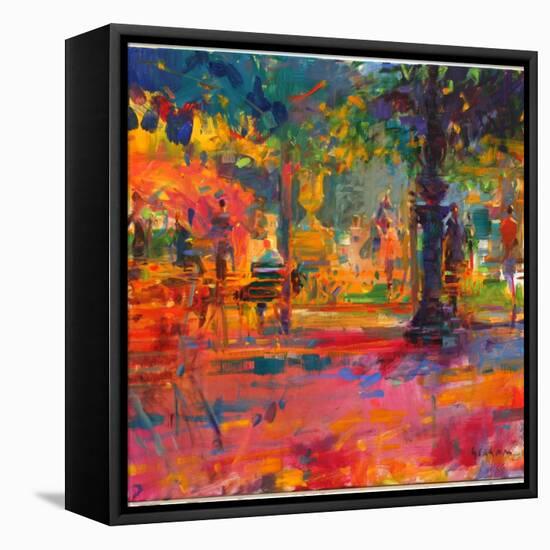 La Terrasse Du Jardin-Peter Graham-Framed Stretched Canvas