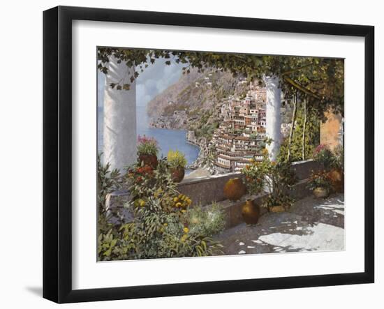 la Terrazza a Positano-Guido Borelli-Framed Giclee Print