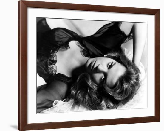 La Tete a l'envers TALL STORY by JoshuaLogan with Jane Fonda, 1960 (b/w photo)-null-Framed Photo