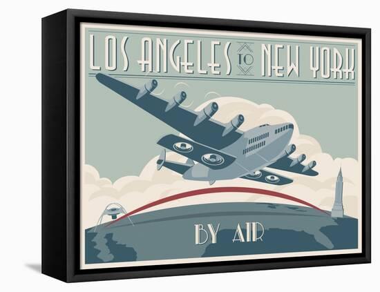 La To Ny Zazzle2-Steve Thomas-Framed Stretched Canvas